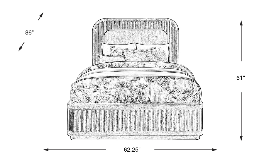 Dimension Image. Please refer to the Dimension Tab on this page for dimension details.