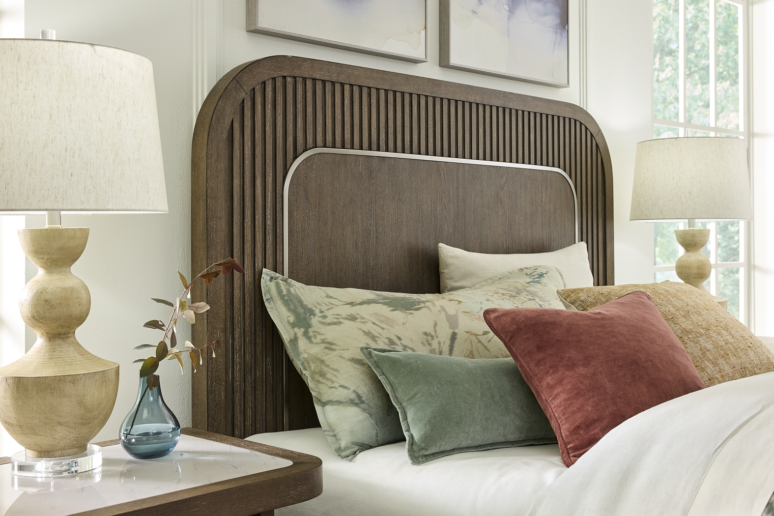 Sausalito Brown 3 Pc Queen Panel Bed - Thumbnail - Image 3