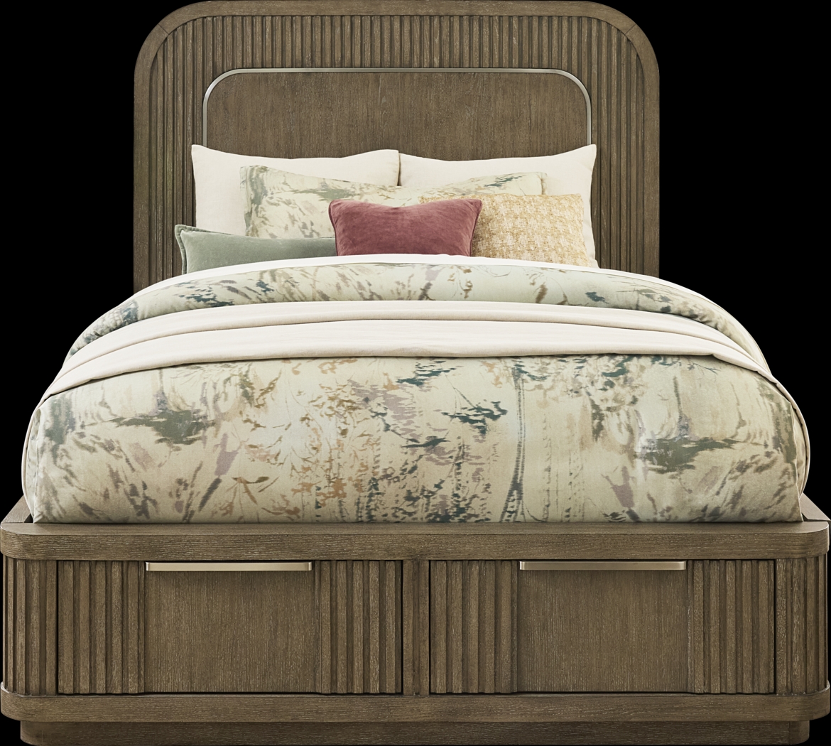 Sausalito Brown 3 Pc Queen Storage Bed - Thumbnail - Image 1