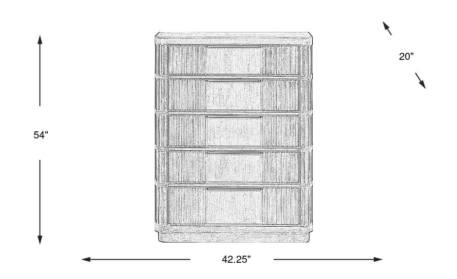 Dimension Image. Please refer to the Dimension Tab on this page for dimension details.