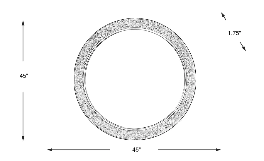 Dimension Image. Please refer to the Dimension Tab on this page for dimension details.