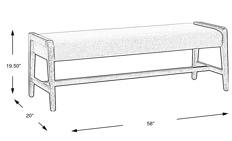Dimension Image. Please refer to the Dimension Tab on this page for dimension details.