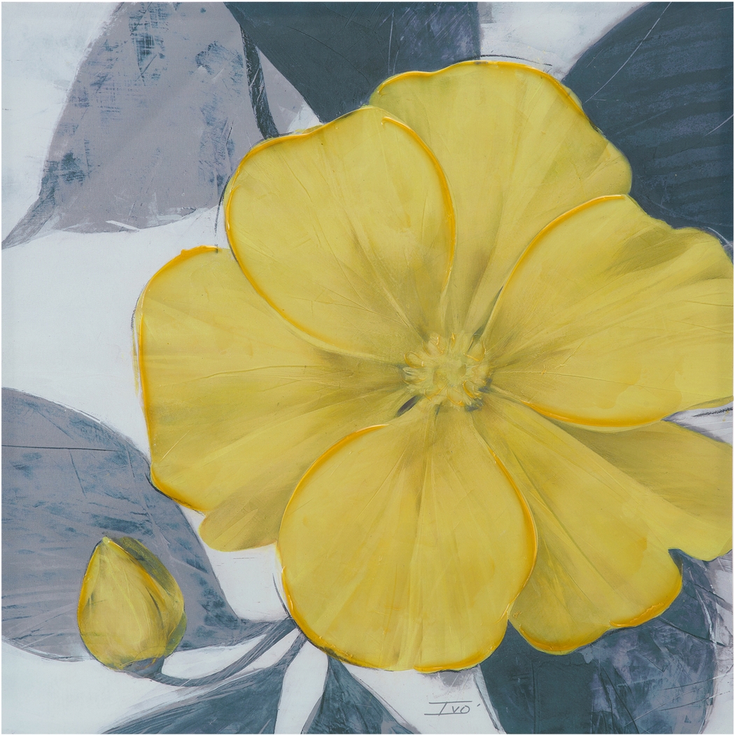 Sauterne Yellow Embellished Canvas - Thumbnail - Image 1