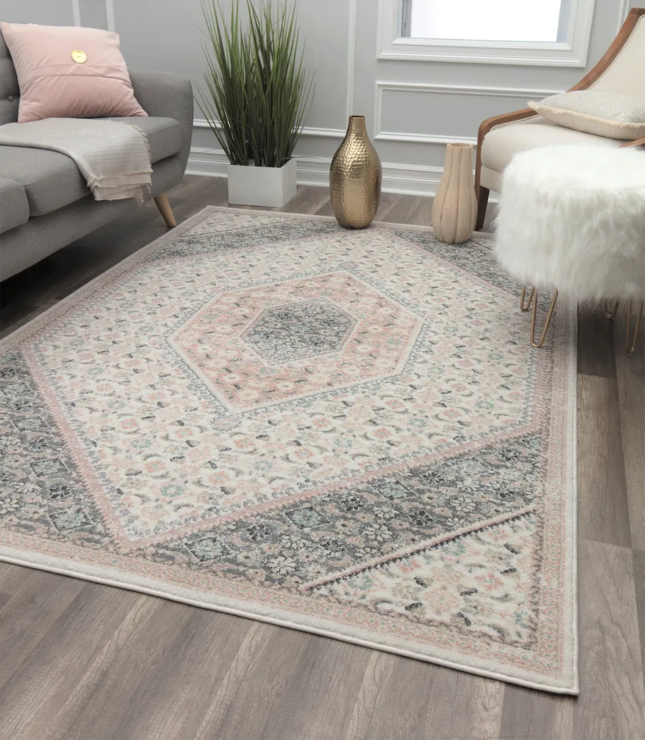 Sauveer Ivory 8' x 10' Rug - Thumbnail - Image 3