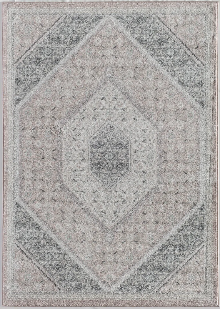Sauveer Pink 5' x 7' Rug - Thumbnail - Image 1