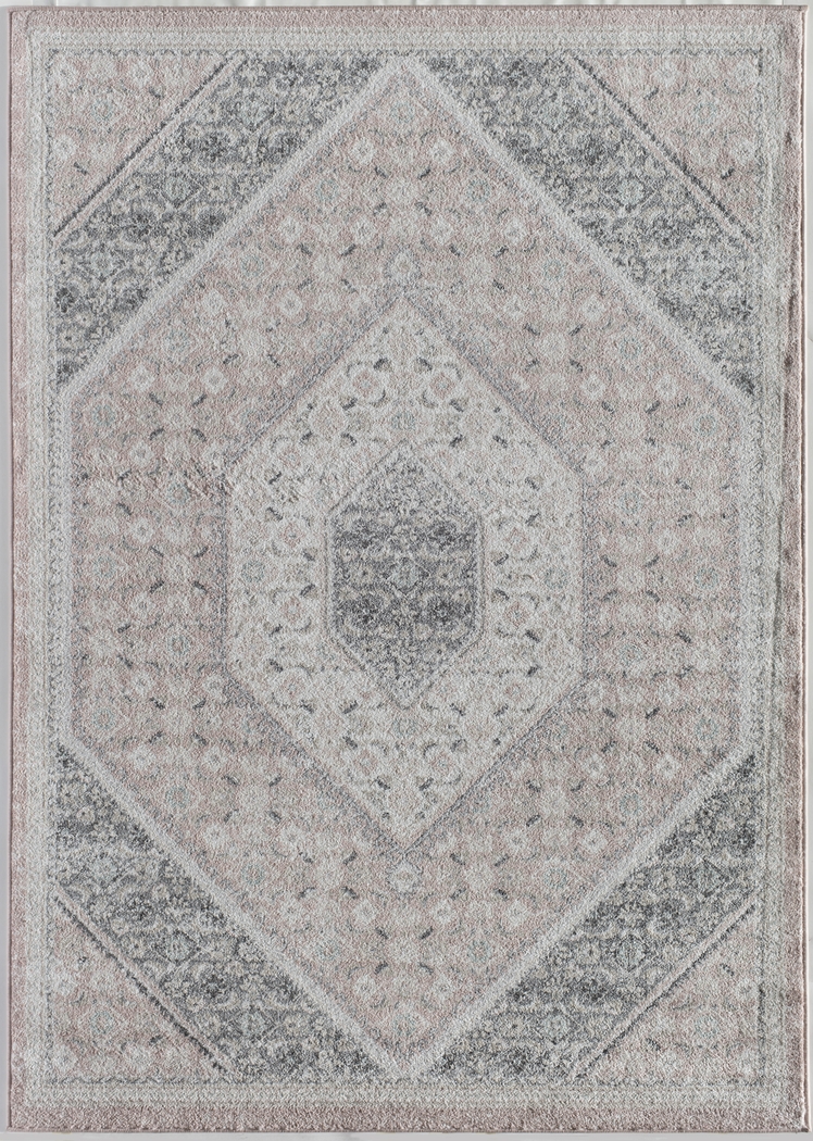 Sauveer Pink 8' x 10' Rug - Thumbnail - Image 1