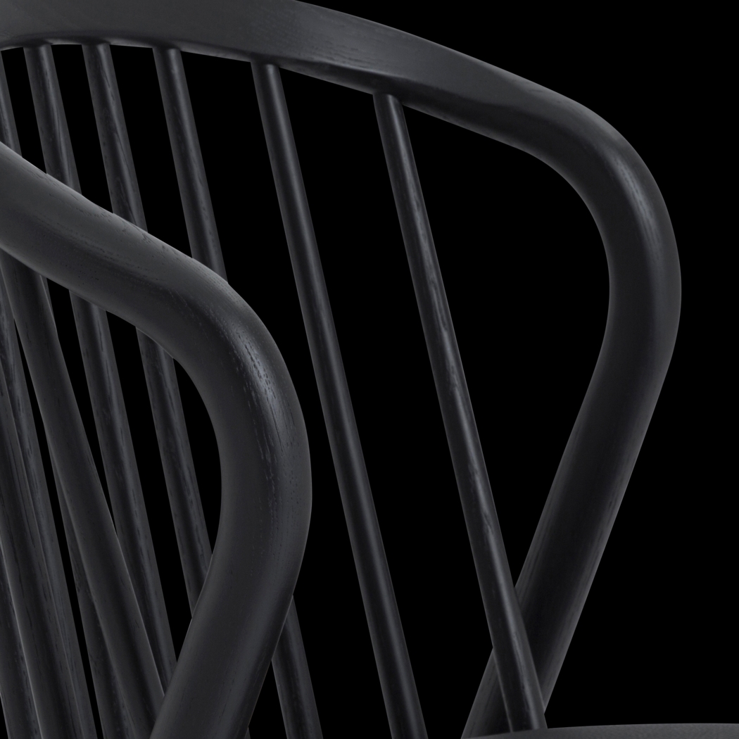 Savafait Black Side Chair, Set of 2 - Thumbnail - Image 11