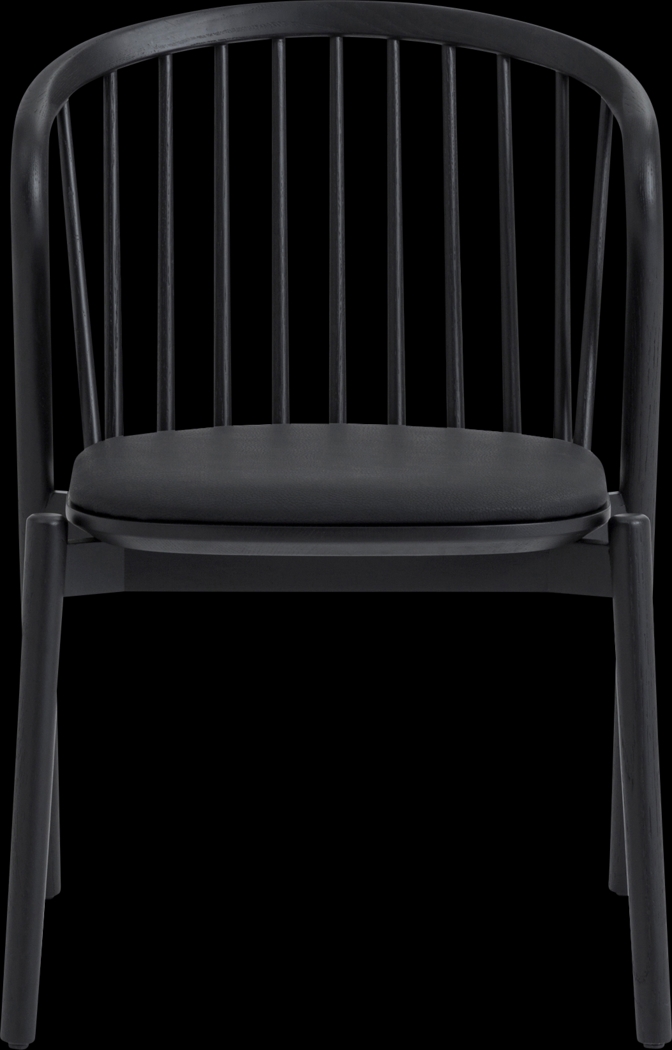 Savafait Black Side Chair, Set of 2 - Thumbnail - Image 4