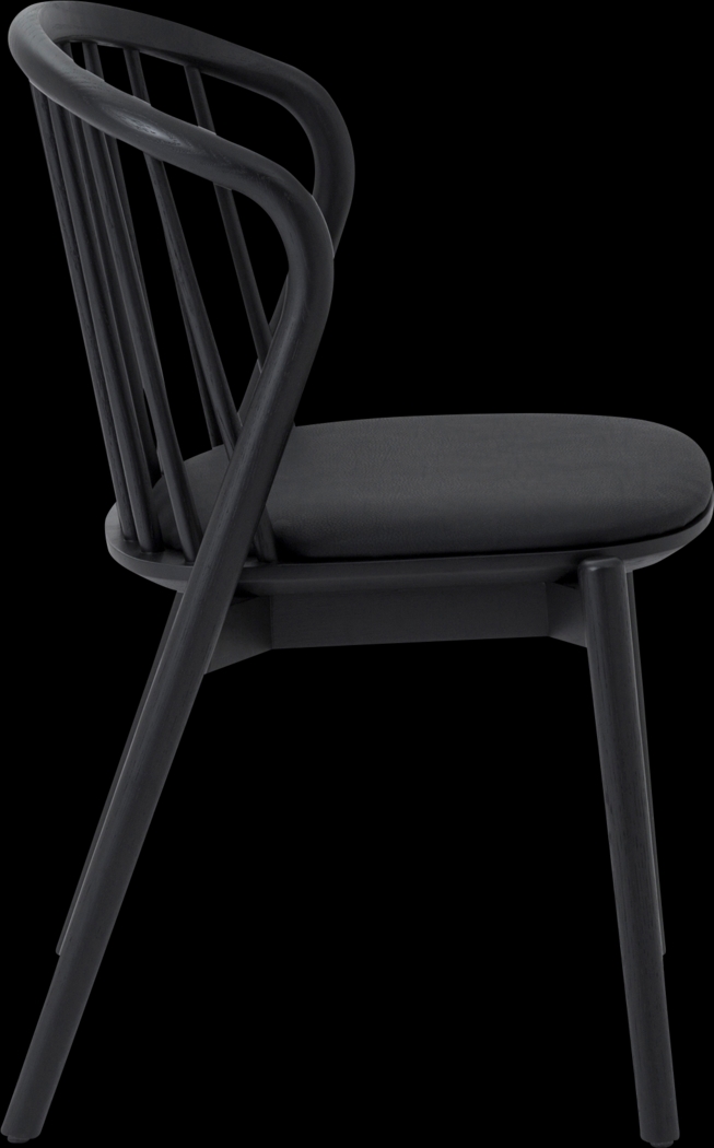 Savafait Black Side Chair, Set of 2 - Thumbnail - Image 5