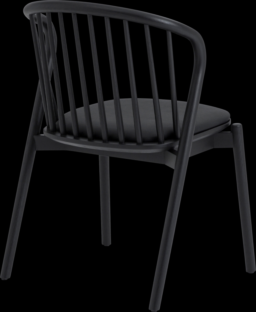 Savafait Black Side Chair, Set of 2 - Thumbnail - Image 6