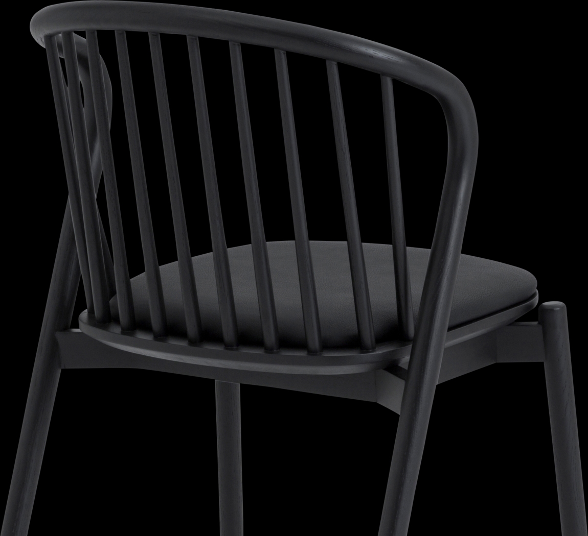 Savafait Black Side Chair, Set of 2 - Thumbnail - Image 8