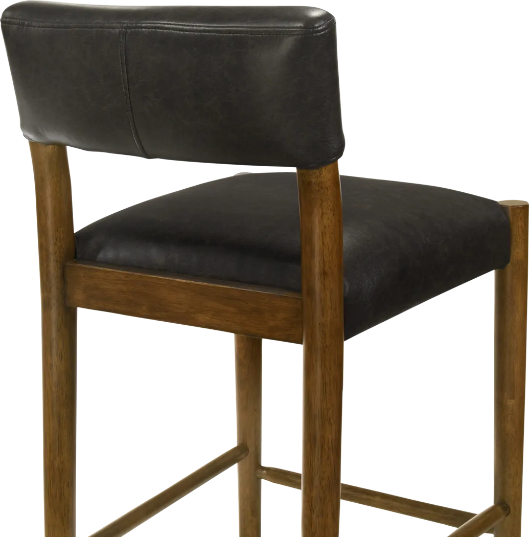 Savaher Black Counter Height Stool, Set of 2 - Thumbnail - Image 3