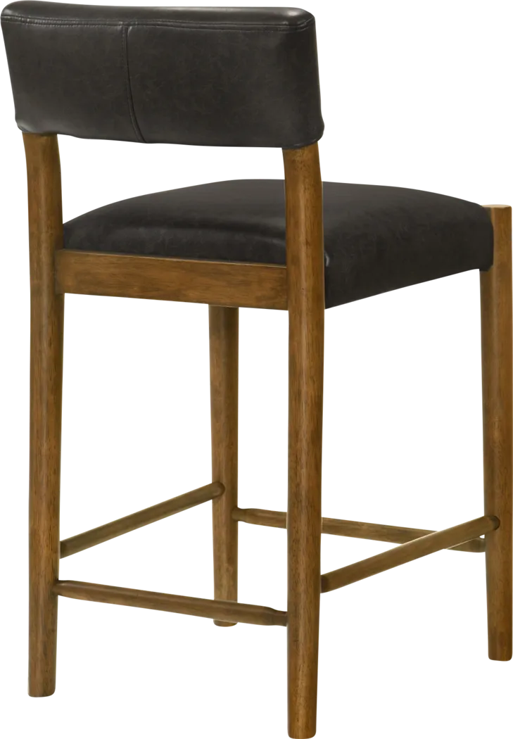 Savaher Black Counter Height Stool, Set of 2 - Thumbnail - Image 4