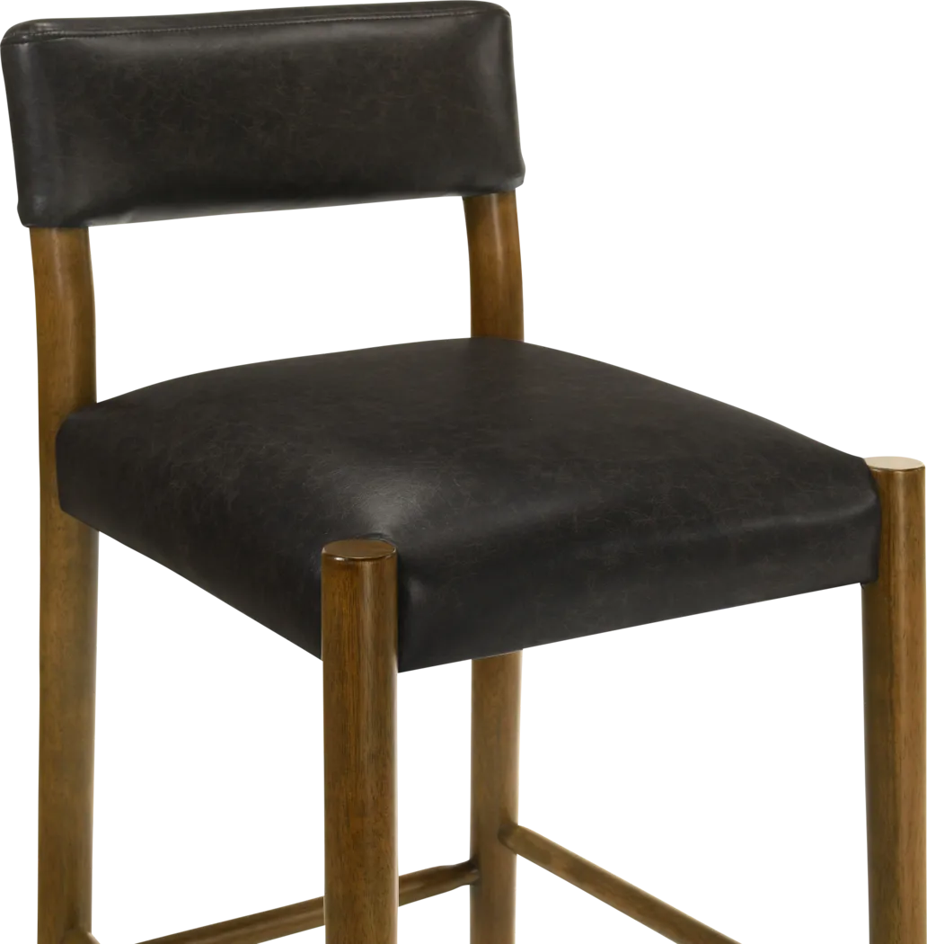 Savaher Black Counter Height Stool, Set of 2 - Thumbnail - Image 5