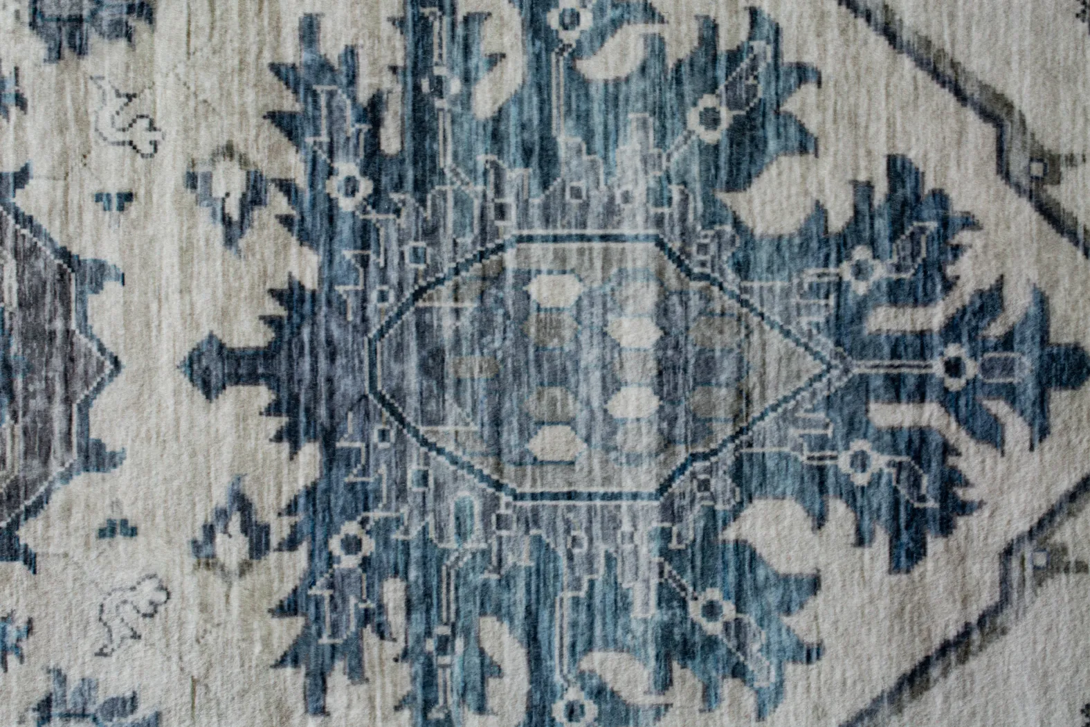 Savanora Ivory/Blue 7'6 x 10' Rug - Thumbnail - Image 6