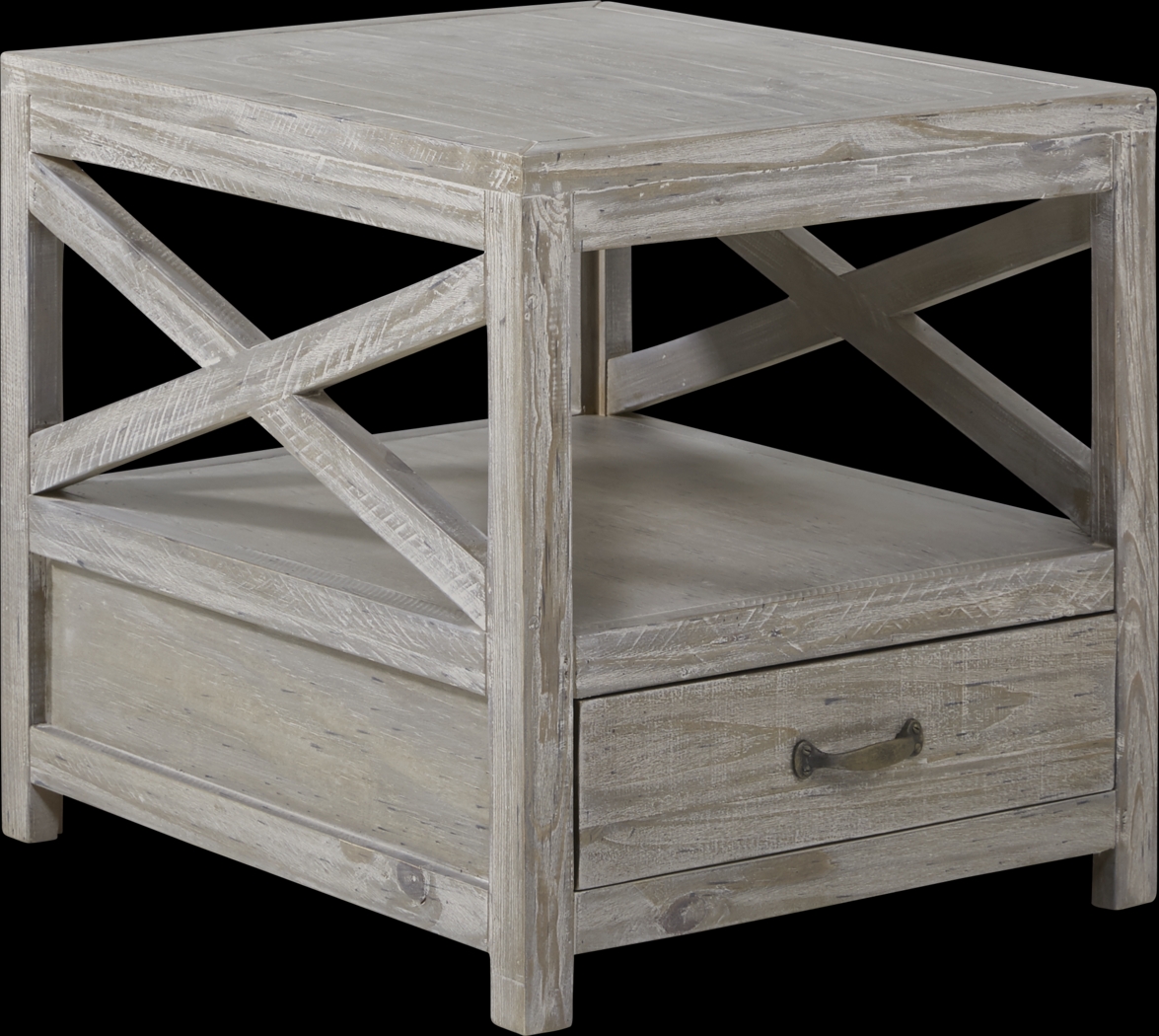 Savenay Gray End Table - Thumbnail - Image 1