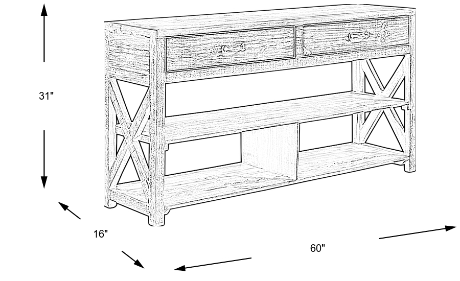 Dimension Image. Please refer to the Dimension Tab on this page for dimension details.