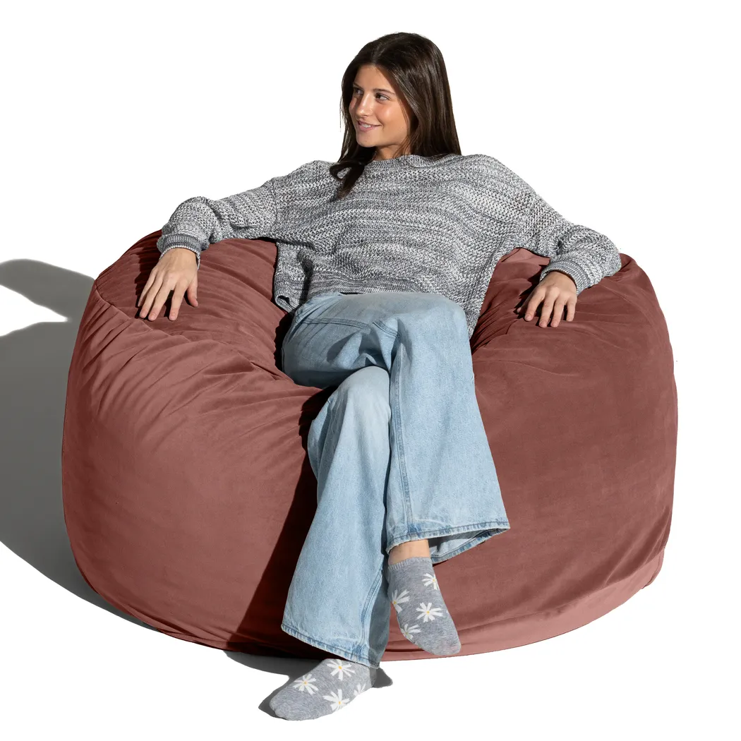 Savenu I Mauve Large Bean Bag Chair - Thumbnail - Image 7