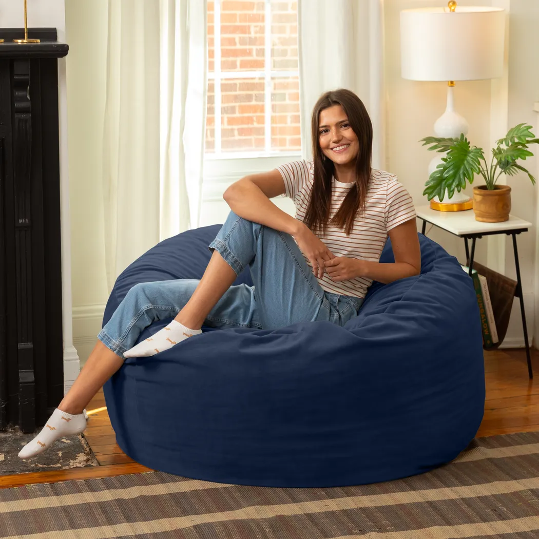 Savenu I Navy Large Bean Bag Chair - Thumbnail - Image 5