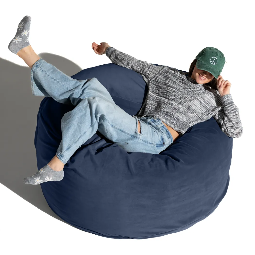 Savenu I Navy Large Bean Bag Chair - Thumbnail - Image 8