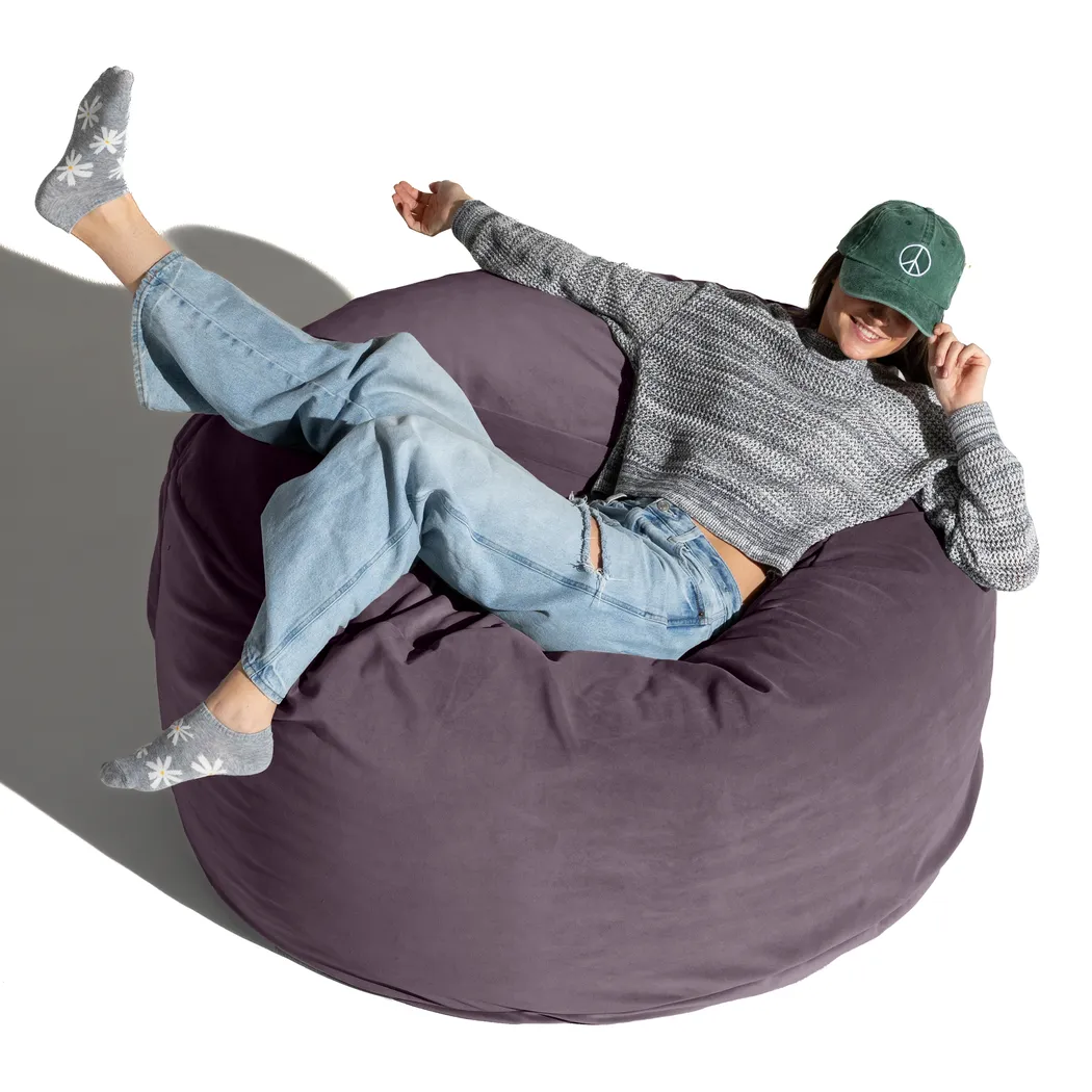 Savenu I Purple Large Bean Bag Chair - Thumbnail - Image 8