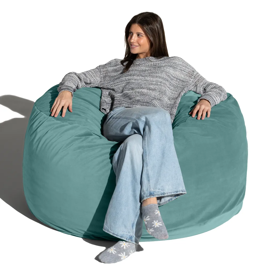 Savenu I Turquoise Large Bean Bag Chair - Thumbnail - Image 7
