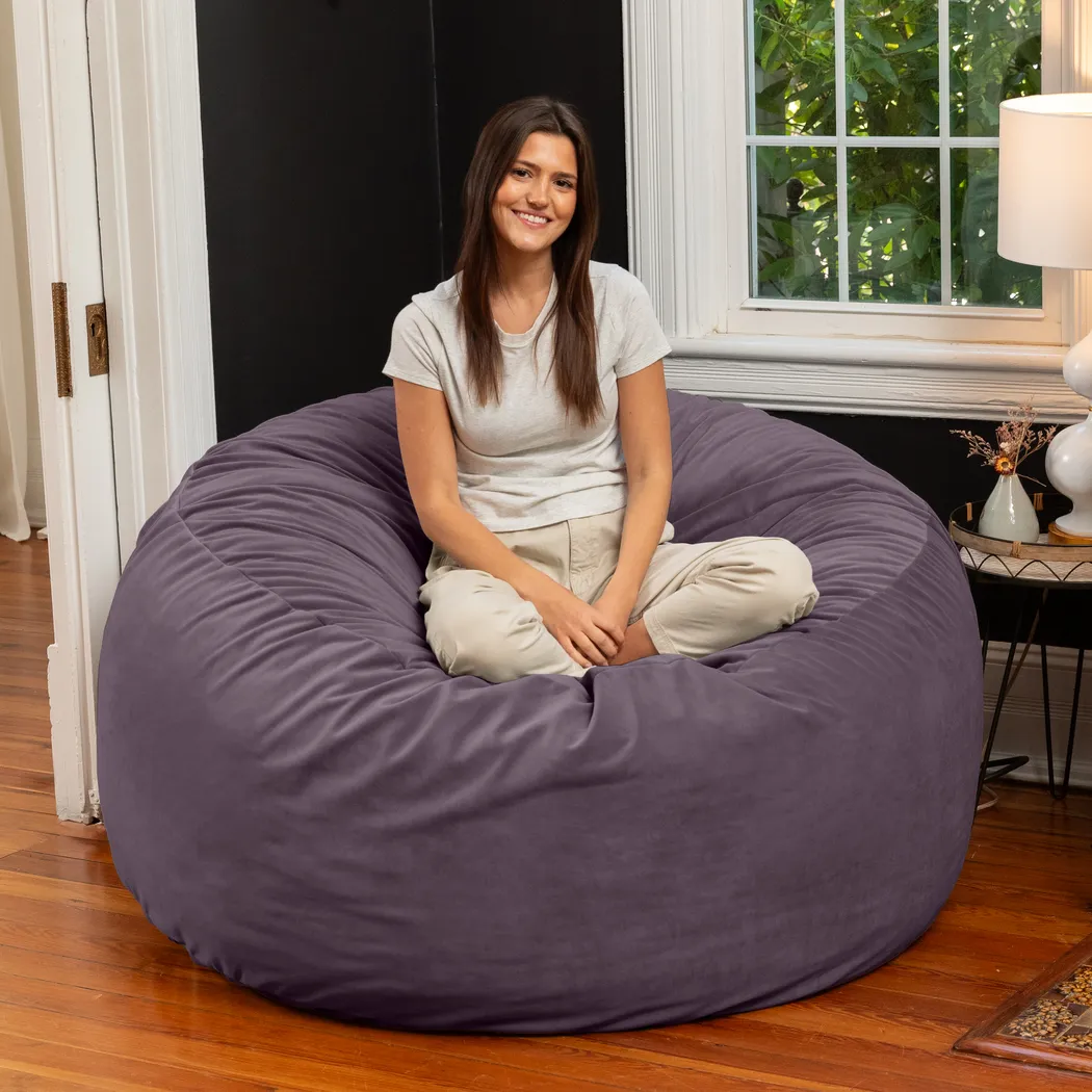 Savenu II Purple Large Bean Bag Chair - Thumbnail - Image 4