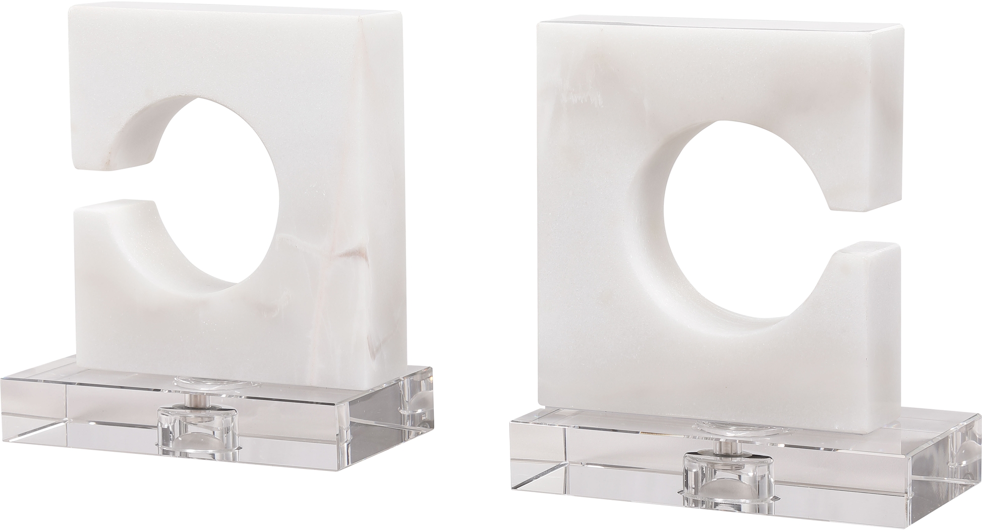 Saverio White Bookend, Set of 2 - Thumbnail - Image 2