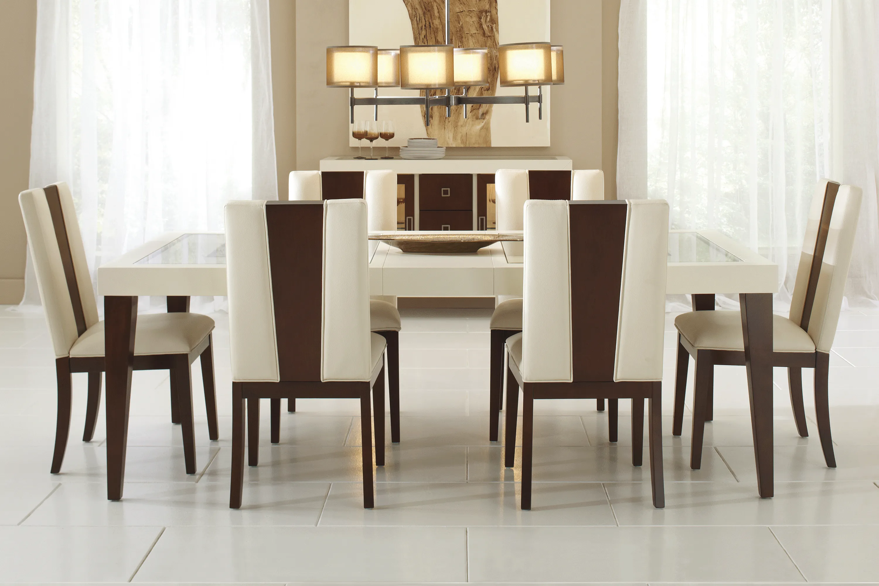 Savona Ivory 5 Pc Rectangle Dining Room - Thumbnail - Image 1