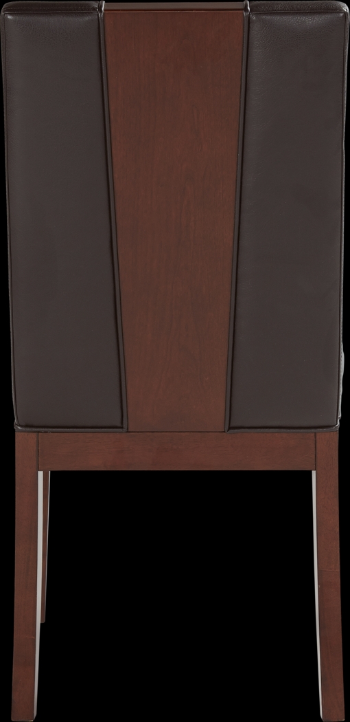 Savona Chocolate 8 Pc Rectangle Dining Room with Wood Back Chairs - Thumbnail - Image 6