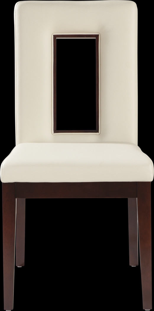 Savona White Upholstered Side Chair - Thumbnail - Image 3