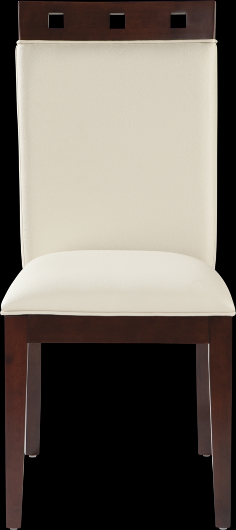 Savona Ivory 5 Pc Rectangle Dining Room with Wood Top Chairs - Thumbnail - Image 7