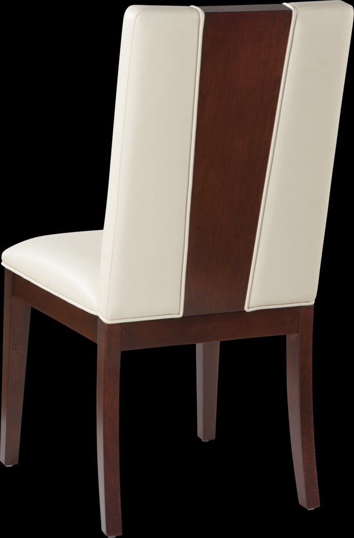 Savona Ivory 5 Pc Rectangle Dining Room with Wood Back Chairs - Thumbnail - Image 7