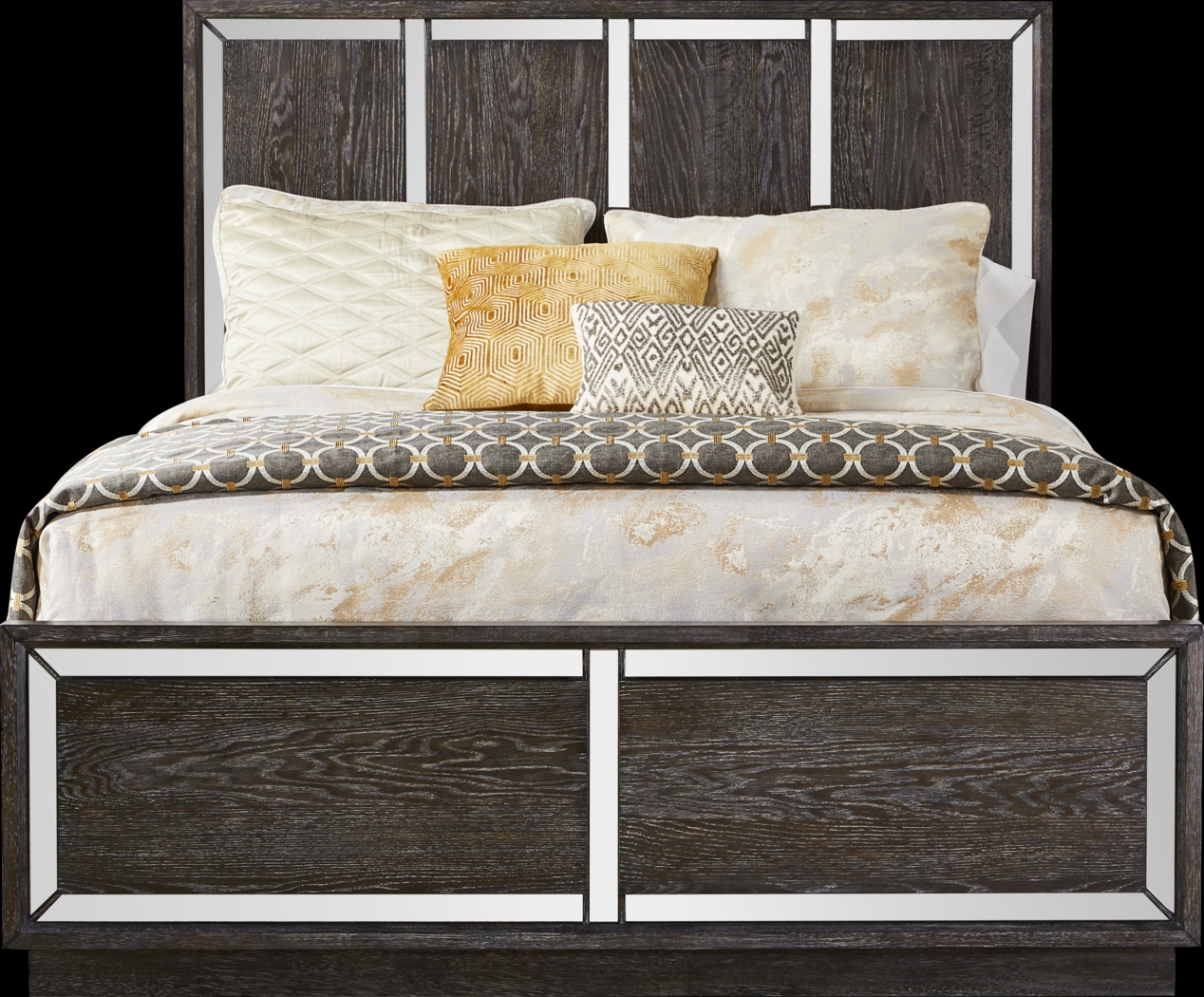 Savoy Creek Ash Gray 3 Pc Queen Panel Bed - Thumbnail - Image 1