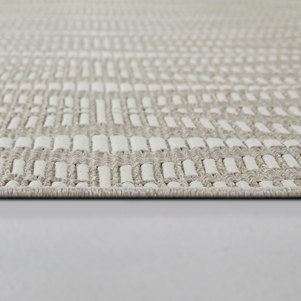 Sawtelle Taupe 7'10 X 10' Indoor/Outdoor Rug - Thumbnail - Image 4