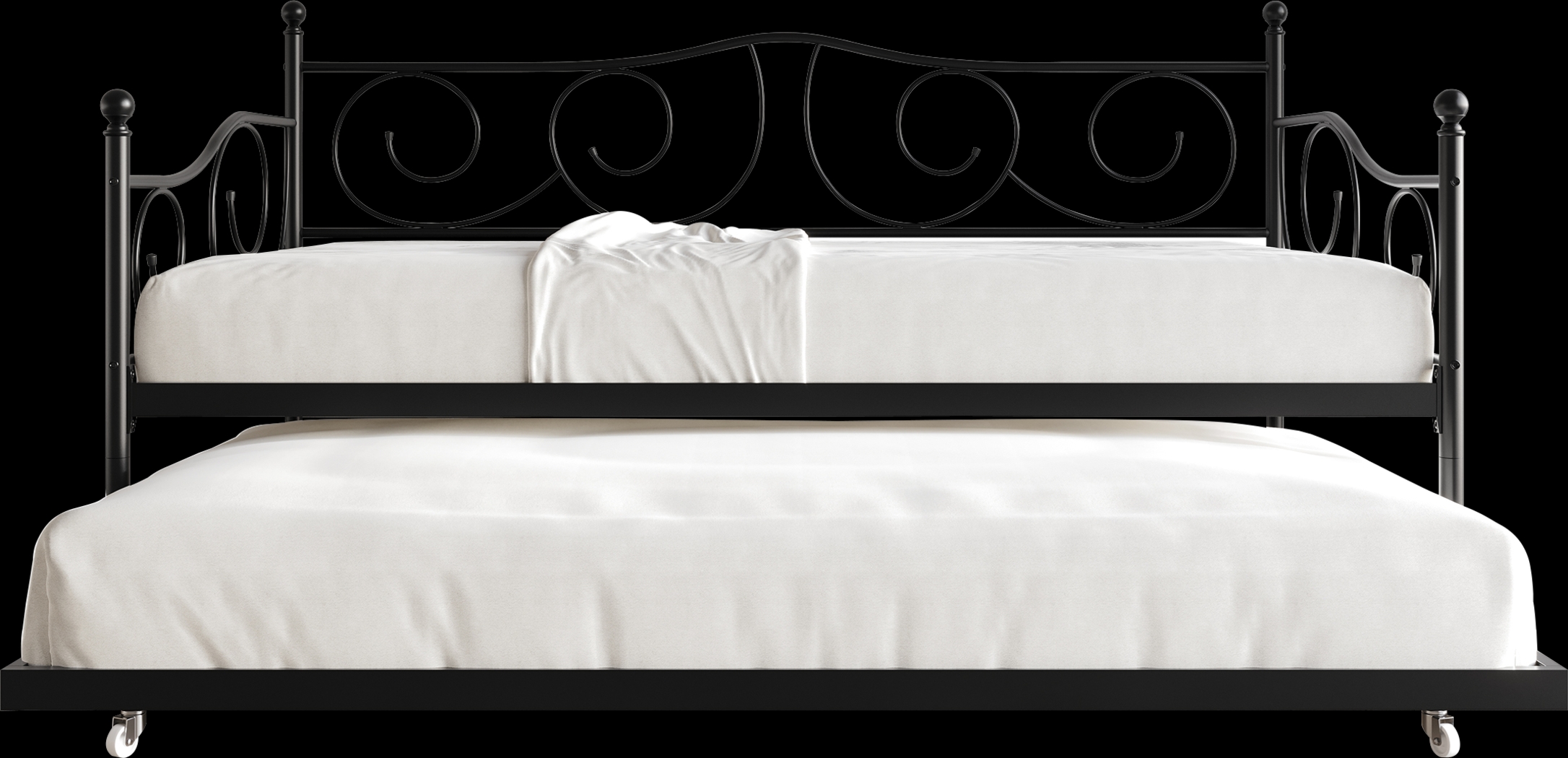 Sawwarers Black Daybed With Trundle - Thumbnail - Image 3