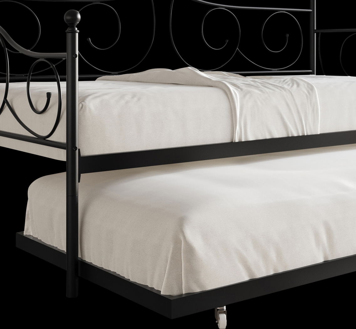 Sawwarers Black Daybed With Trundle - Thumbnail - Image 5