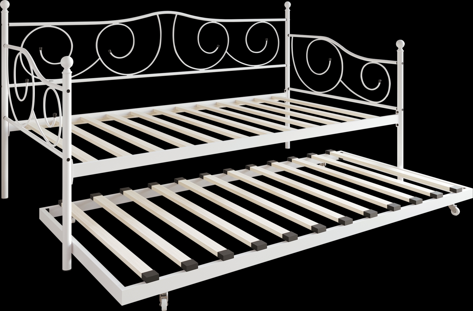 Sawwarers White Daybed With Trundle - Thumbnail - Image 4