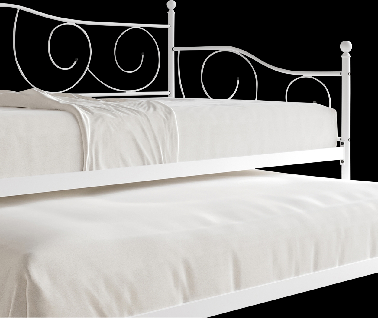 Sawwarers White Daybed With Trundle - Thumbnail - Image 5