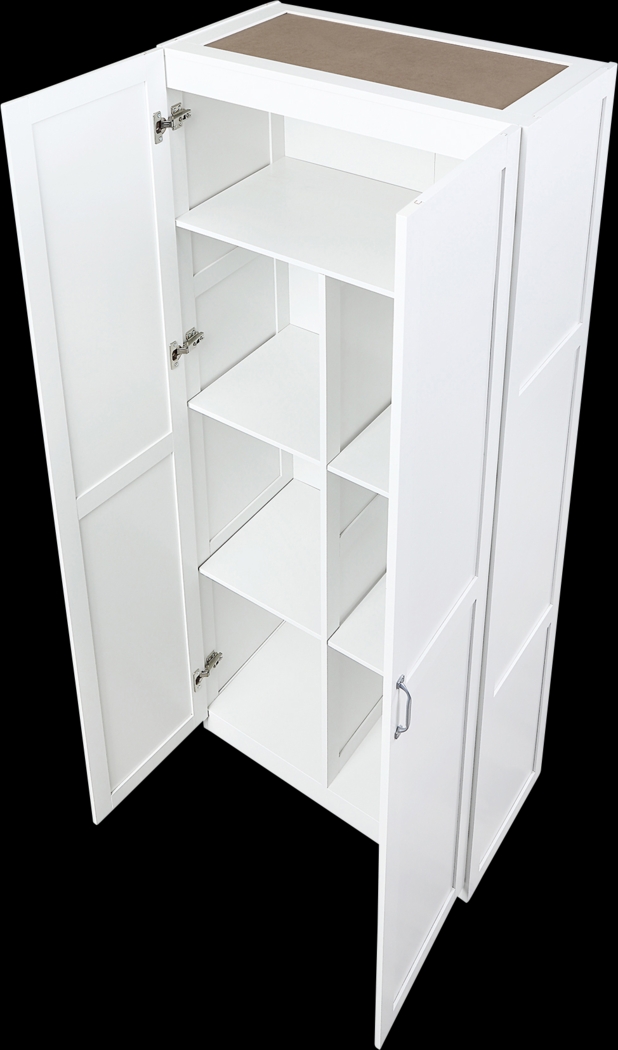 Sawwares I White Storage Cabinet - Thumbnail - Image 7