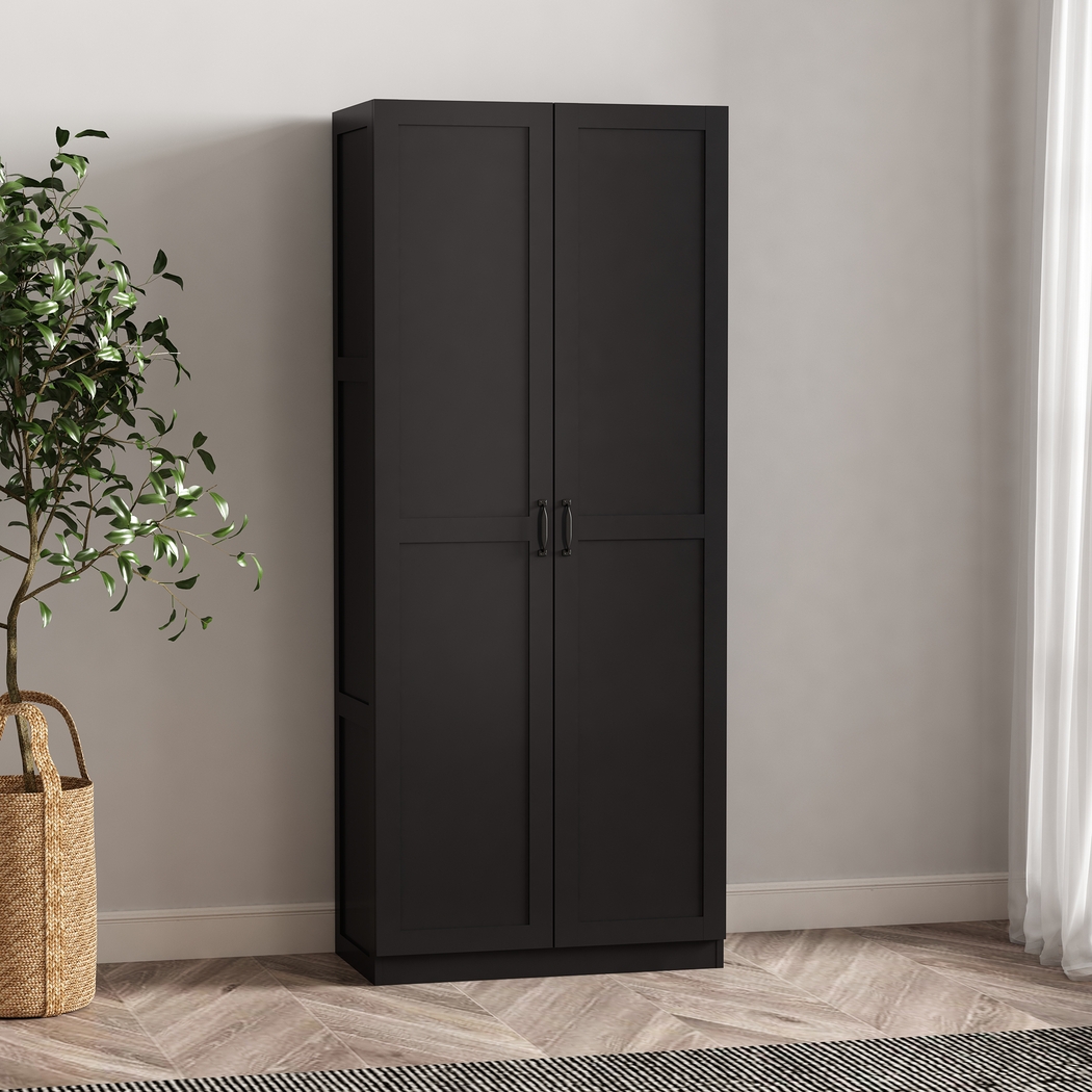 Sawwares II Black Storage Cabinet - Thumbnail - Image 2