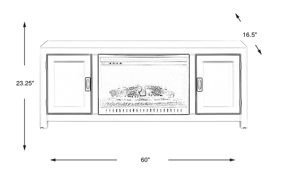 Dimension Image. Please refer to the Dimension Tab on this page for dimension details.