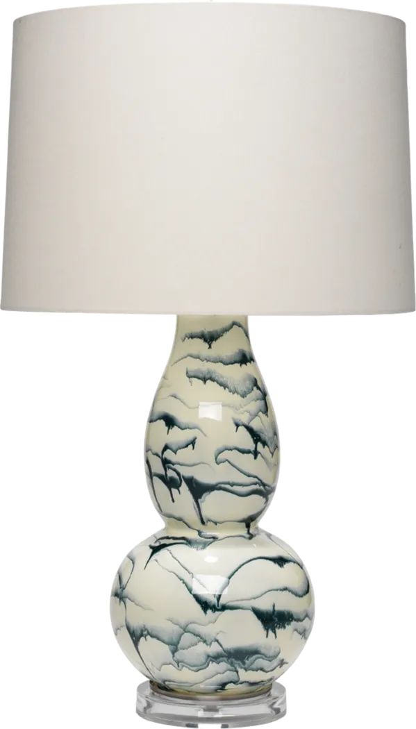 Sayders Home Blue Lamp - Thumbnail - Image 1