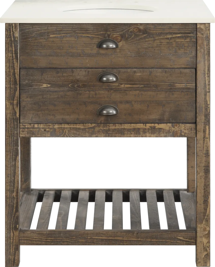 Sayecreek Brown 30 in. Bathroom Vanity - Thumbnail - Image 2