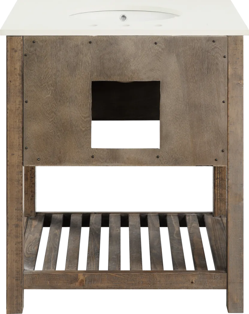 Sayecreek Brown 30 in. Bathroom Vanity - Thumbnail - Image 4