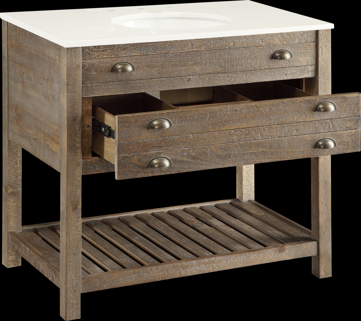 Sayecreek Brown 36 in. Bathroom Vanity - Thumbnail - Image 3