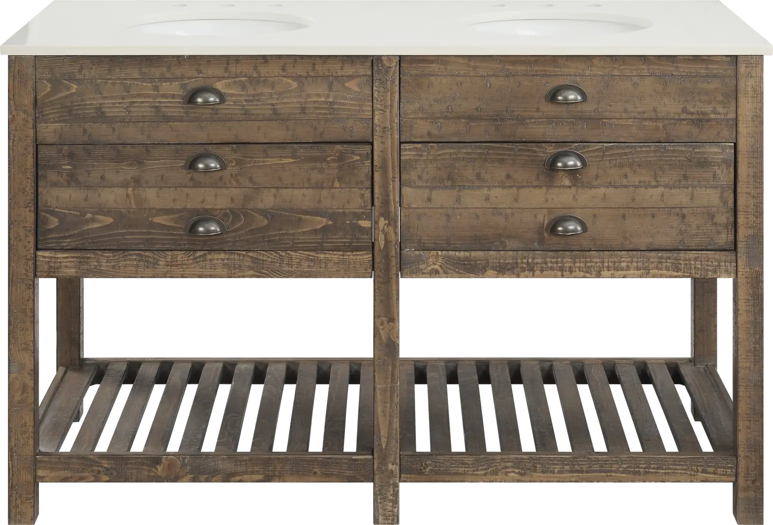 Sayecreek Brown 57 in. Bathroom Vanity - Thumbnail - Image 2