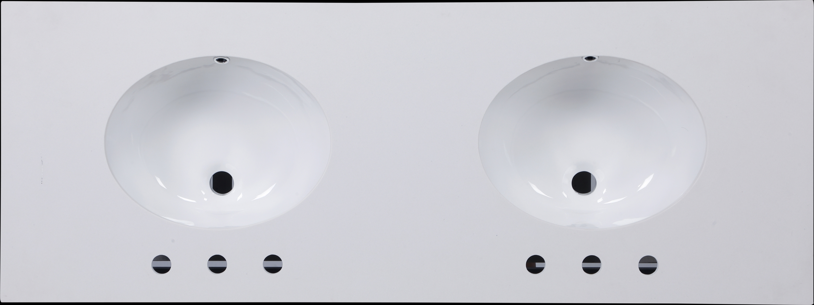 Sayecreek White 57 in. Bathroom Vanity - Thumbnail - Image 4