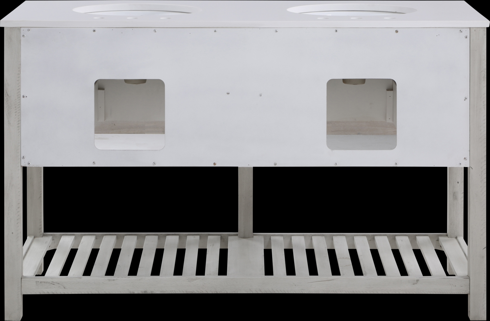 Sayecreek White 57 in. Bathroom Vanity - Thumbnail - Image 5