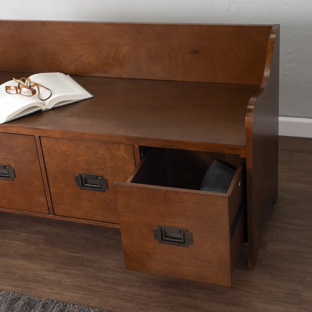 Sayerton Brown Accent Bench - Thumbnail - Image 3